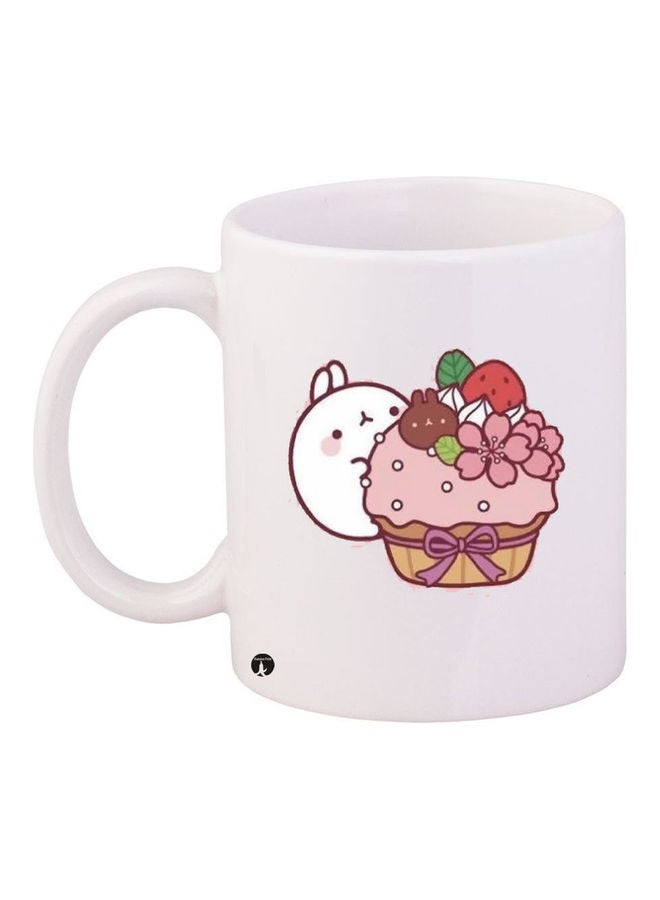 Printed Ceramic Coffee Mug Multicolour