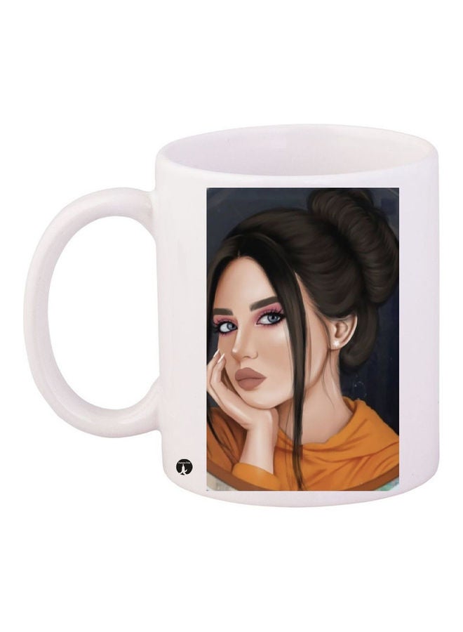 قدح قهوة مطبوع متعدد الألوان