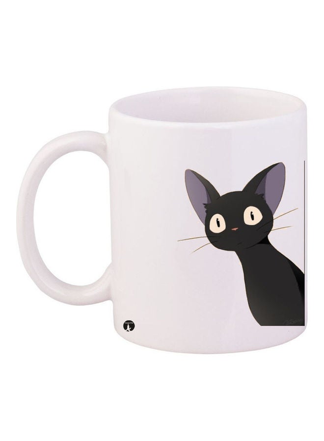 BP Printed Ceramic Coffee Mug White/Black 