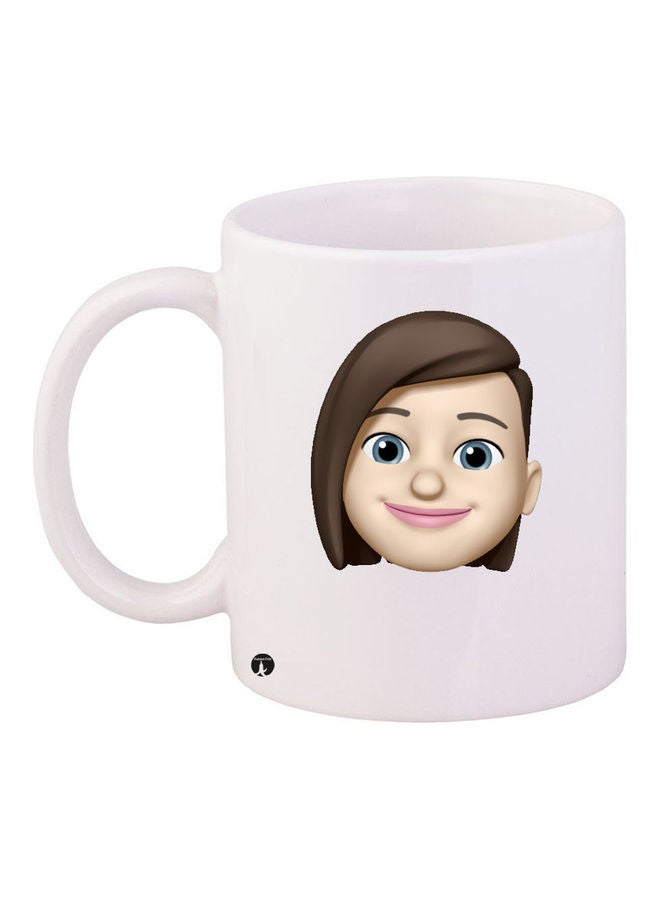 Printed Ceramic Coffee Mug Multicolour