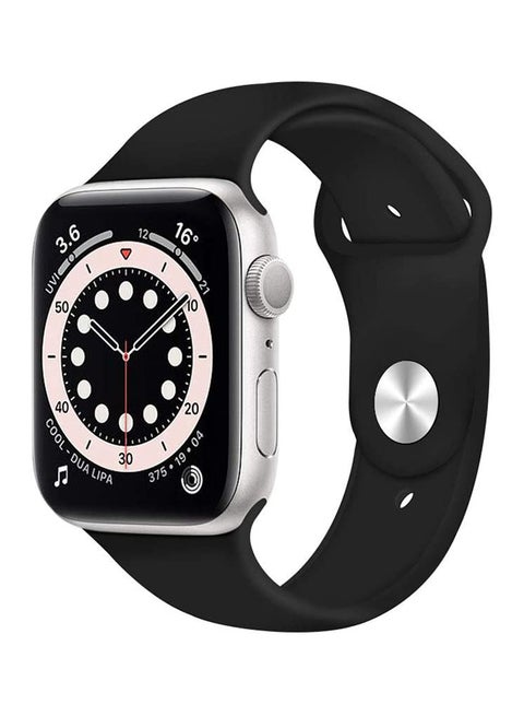 Silicon Replacement Band For Apple Watch Series 6/SE/5/4/3/2/1 Black
