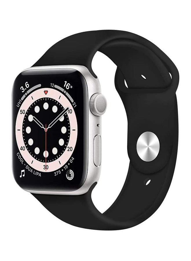 MOCOM - Silicon Replacement Band For Apple Watch Series 6/SE/5/4/3/2/1 Black - Image 1
