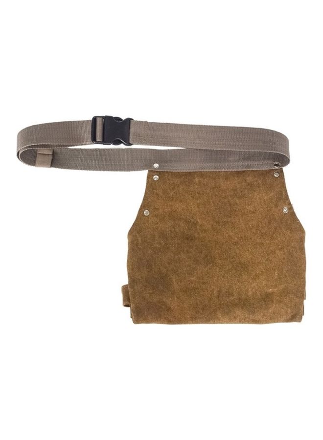 Generic Adjustable Mud Color Canvas Wear-resistant Garden Tool Storage Belt Brown  - Image 2