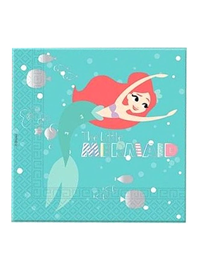 بروكوس طقم مناديل ورقية للاستخدام مرة واحدة مكوّن من 20 قطعة. أخضر/أحمر 33x33سم