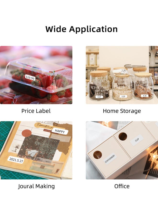Aibecy Thermal Label Paper 14x60 mm 110-Labels a4 - Image 3