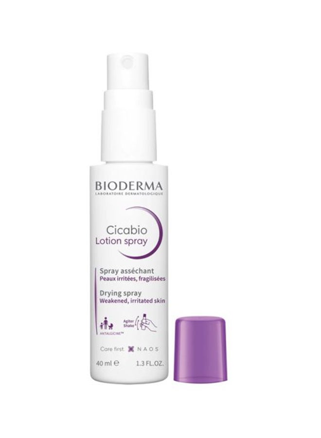 Bioderma Cicabio Lotion Spray Drying Soothing care For Weakened, Irritated Skin 40ml 