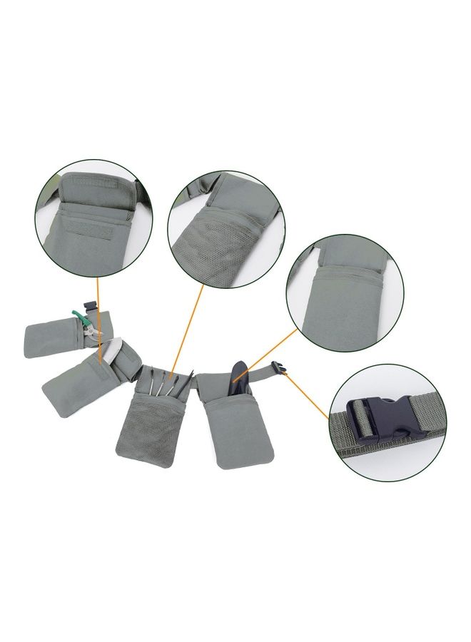 Generic Garden Canvas Tool Belt Waist Bag Grey  - Image 2
