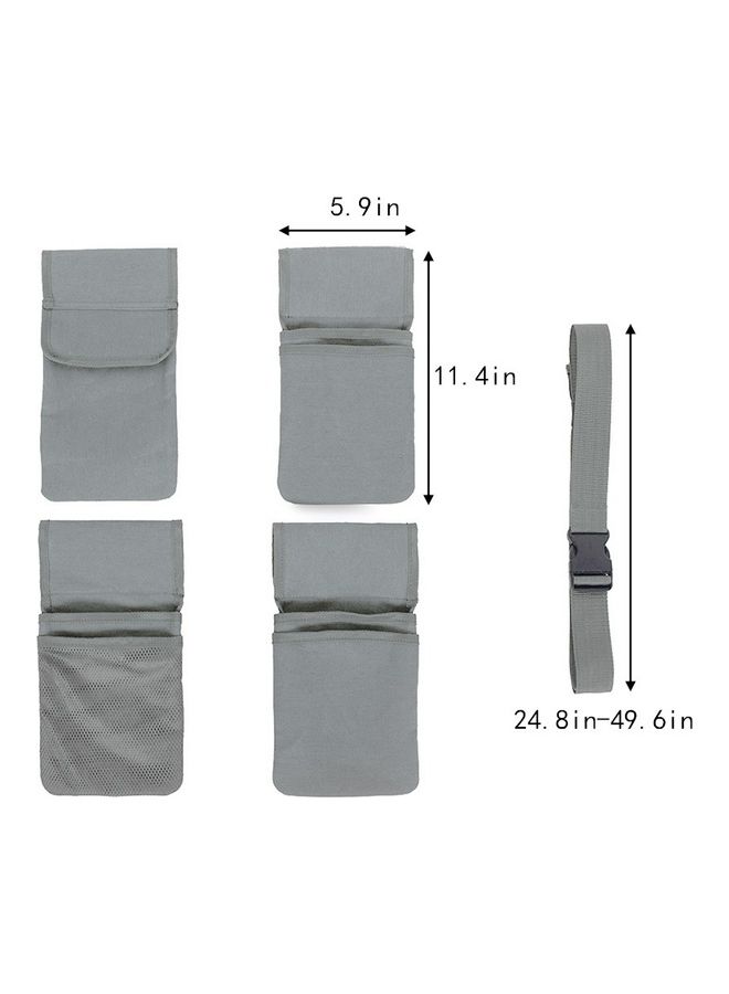 Generic Garden Canvas Tool Belt Waist Bag Grey  - Image 3
