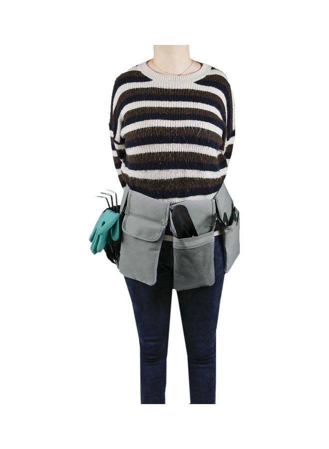 Generic Garden Canvas Tool Belt Waist Bag Grey  - Image 4