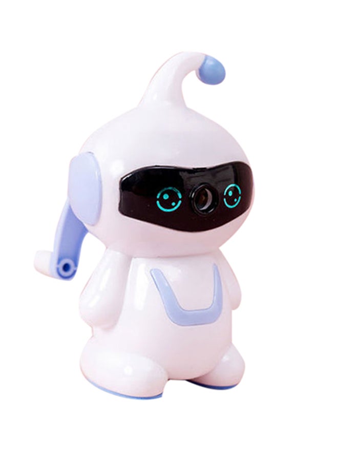 Generic - Robot Hand-Cranked Pencil Sharpener White/Blue - Image 1