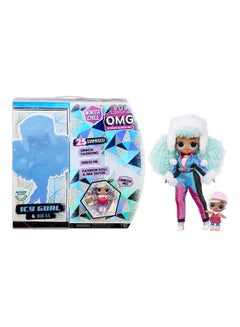 O.M.G. Winter Chill ICY Curl Fashion and B.B. Doll with 25 Surprises