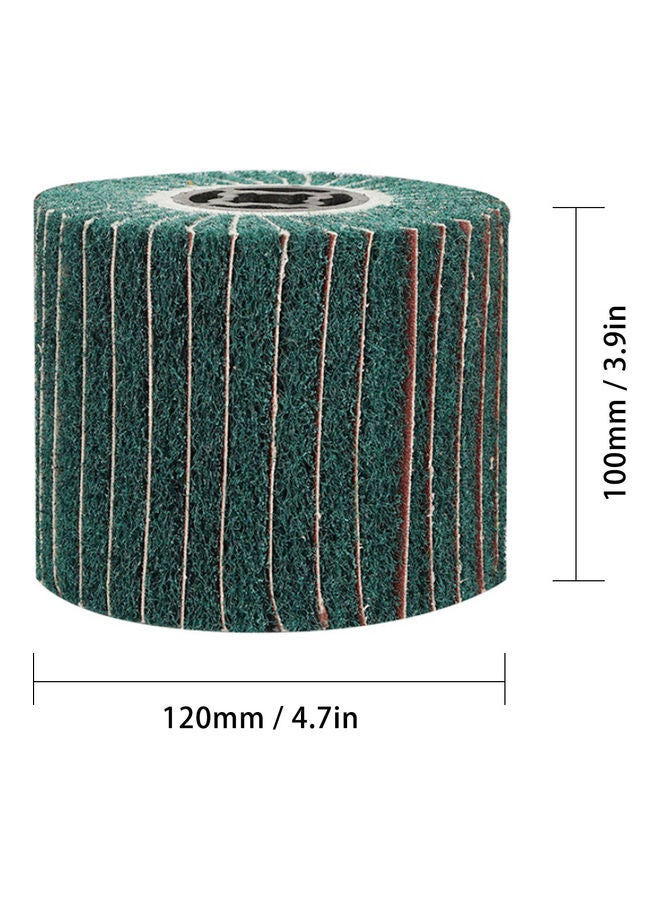Non-Woven Wire Drawing Polishing Wheel Green - Image 3