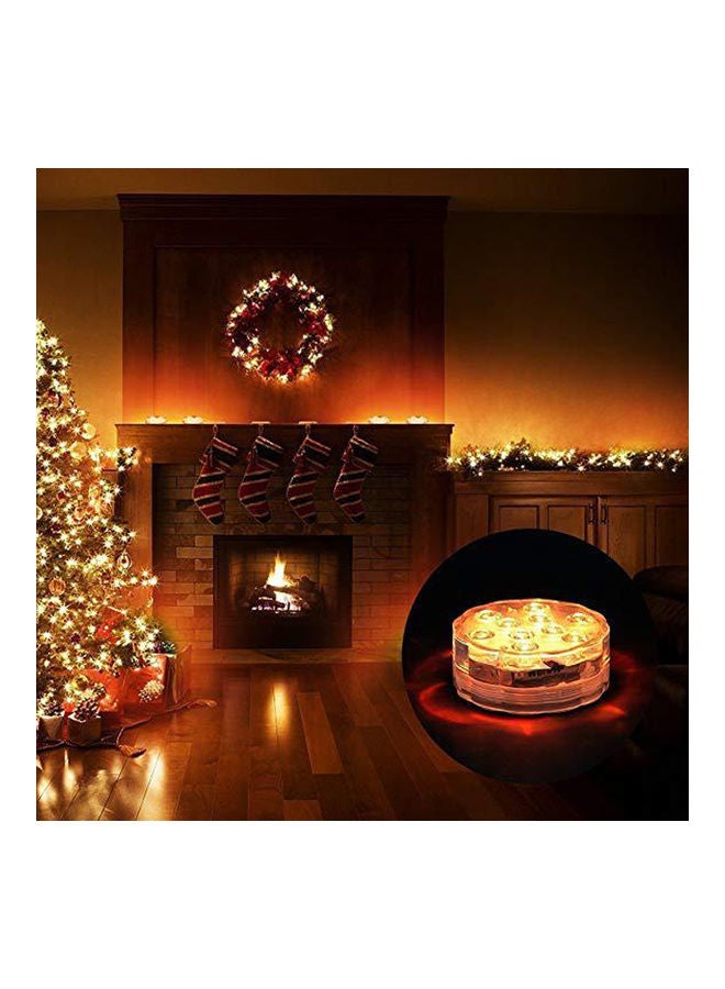 طقم 4 قطع مصابيح LED غاطسة مضادة للماء مزودة بجهاز تحكم عن بعد تتميز الحافظة بتصميم مُتعدد الألوان. - Image 3