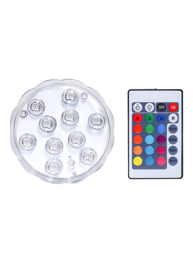Waterproof Submersible LED Light with Remote Multicolour