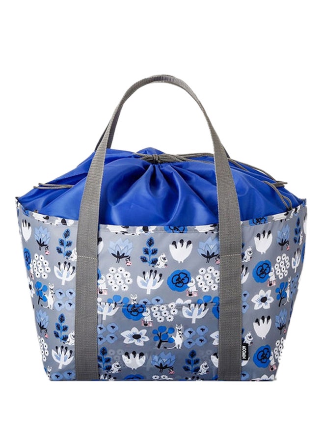 Thermal Insulation Portable Picnic Shoulder Bag Blue/White  - Image 1