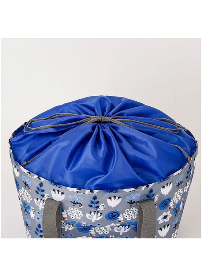 Thermal Insulation Portable Picnic Shoulder Bag Blue/White  - Image 2