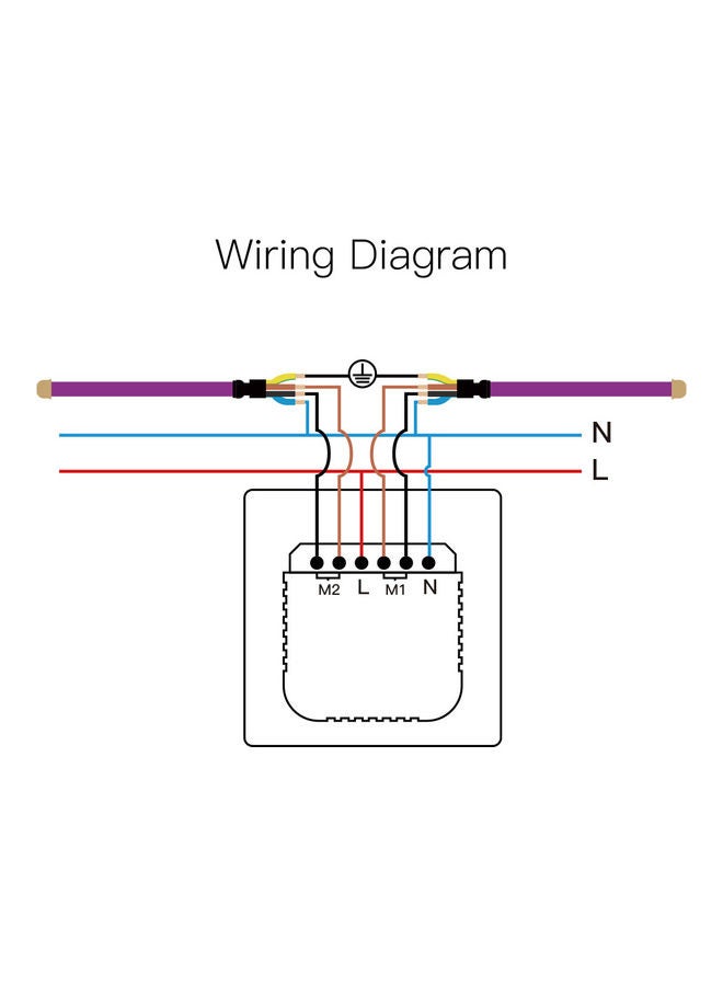 Wi-Fi Smart Curtain Switch Voice Control White  - Image 4