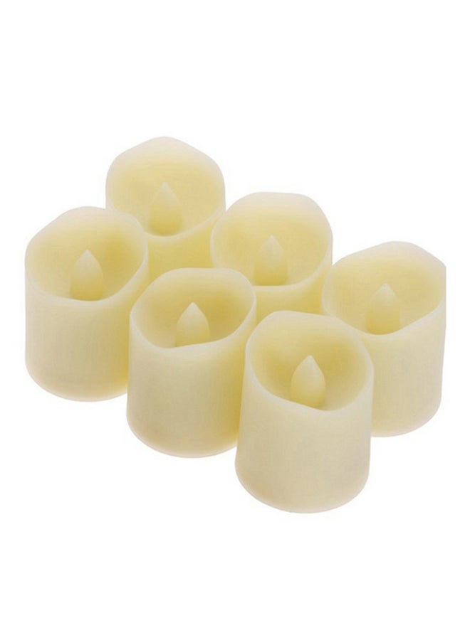 6-Piece LED Electronic Candle White  - Image 1