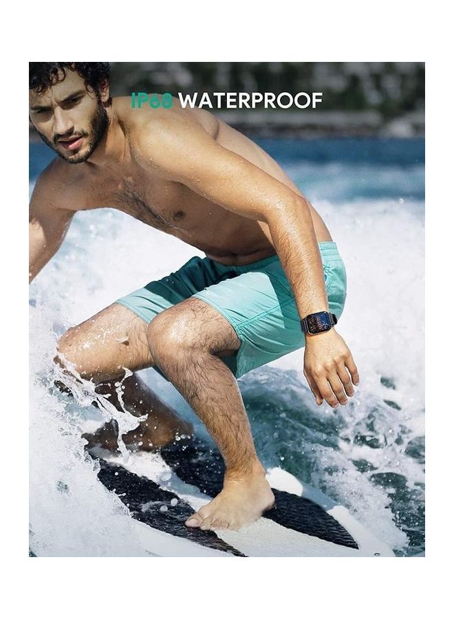 Aukey - Smartwatch Fitness Tracker 12 Activity Modes, IPX6 Waterproof, Battery Life Up to 20 days Black - Image 1