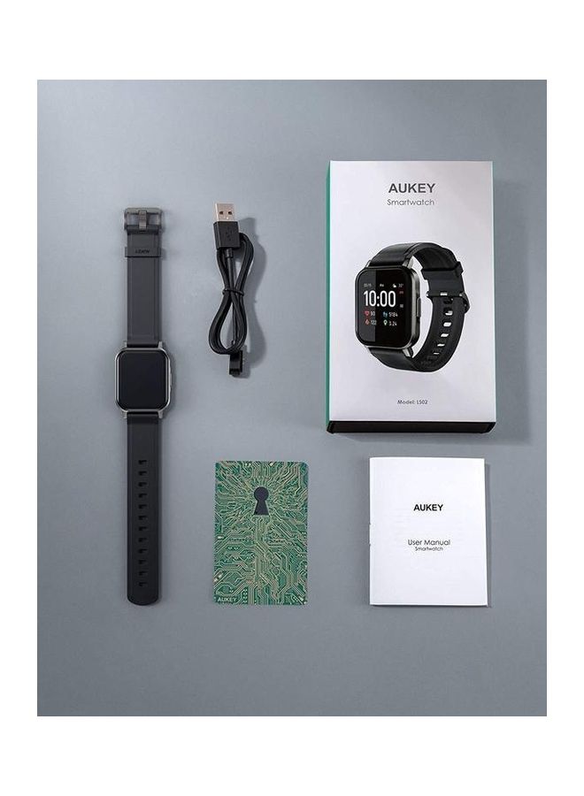 Aukey - Smartwatch Fitness Tracker 12 Activity Modes, IPX6 Waterproof, Battery Life Up to 20 days Black - Image 1