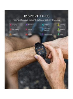 Aukey Smartwatch Fitness Tracker 12 Activity Modes, IPX6 Waterproof, Battery Life Up to 20 days Black  - Image 4