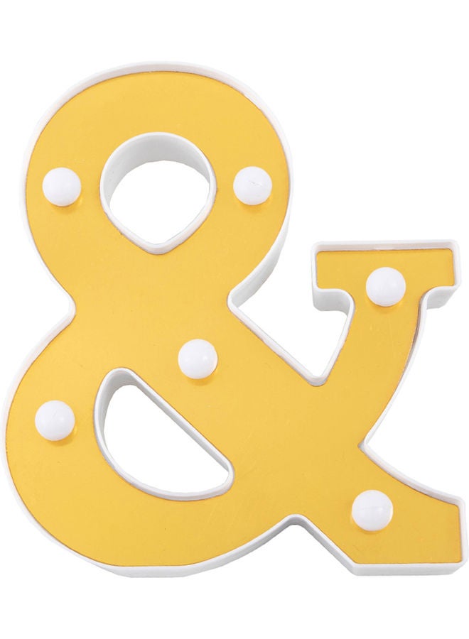 Electroplated Number Light Yellow
