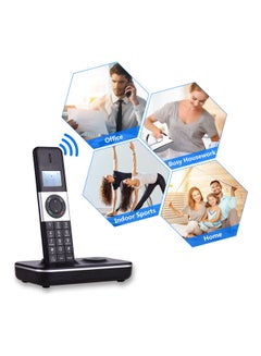 Generic Digital Cordless Telephone With US Plug Set Black/White/Green  - Image 2