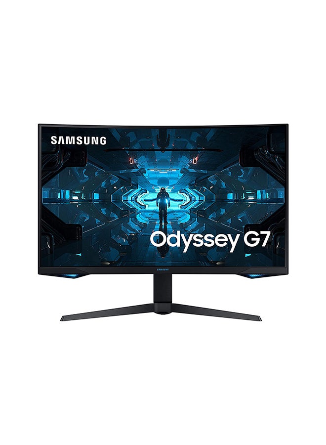 Samsung - 32"  Black Curve Monitor/ QLED/ 2560X1440/ HDR/ 350cd/m2/ Mega DCR/ 1ms (GtG)/ sRGB 125/ G-SYNC/ 1000R/ 2500:1/ Quantum Dot Color/ NVIDIA G-SYNC/ Flicker Free/ Game Mode/ PIP/ PBP/ 16:9/ 240Hz/ 1xHDMI/ 2xDP/ 2xUSB Black - Image 1