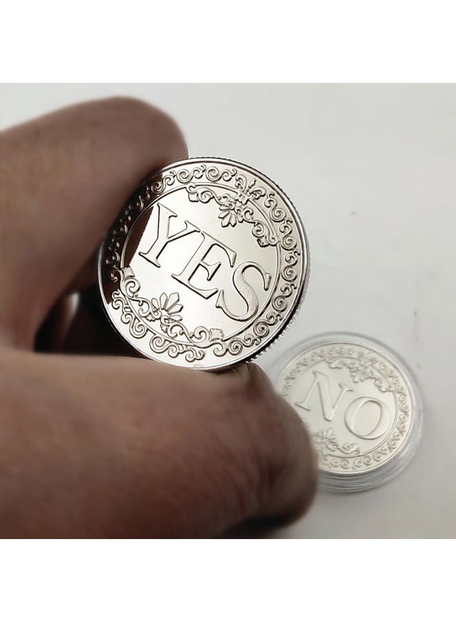 Commemorative Coin Letter Souvenir For Home Decoration Brown 14.5 x 11.2 x 0.2cm - Image 4