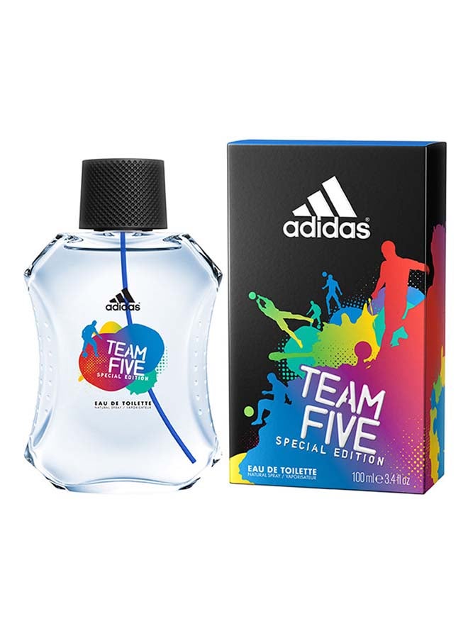 Adidas Team Five Eau De Toilette For Men 100ml  - Image 2
