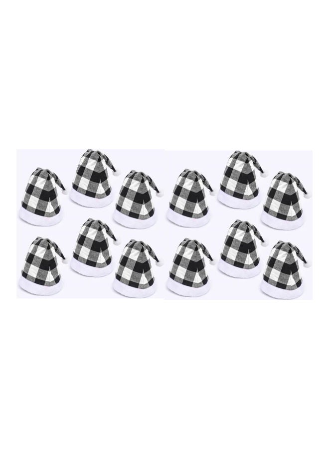 10-Piece Checkered Festival Hat Set  - Image 1