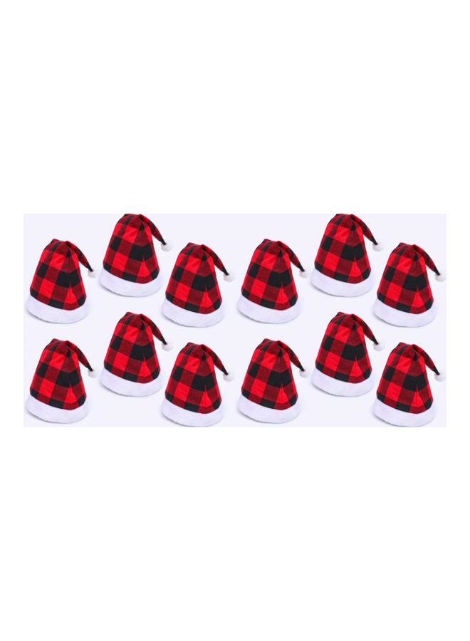 10-Piece Checkered Festival Hat Set  - Image 1