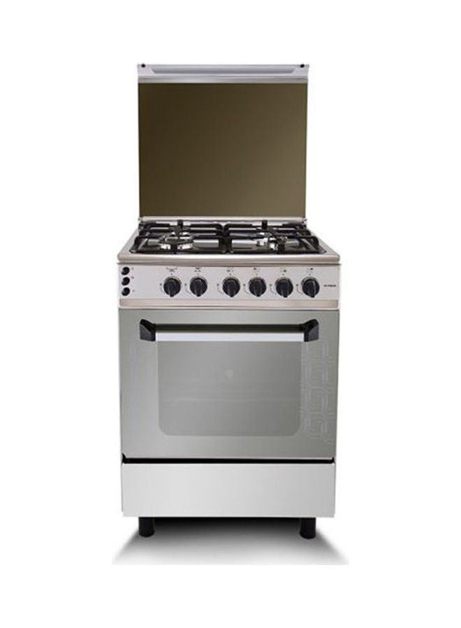 Gas Cooker 4 Gas Burners With Fan 60 X 60 Cm Fan - 5000017281 Silver - v1628586672/N49960629A_1