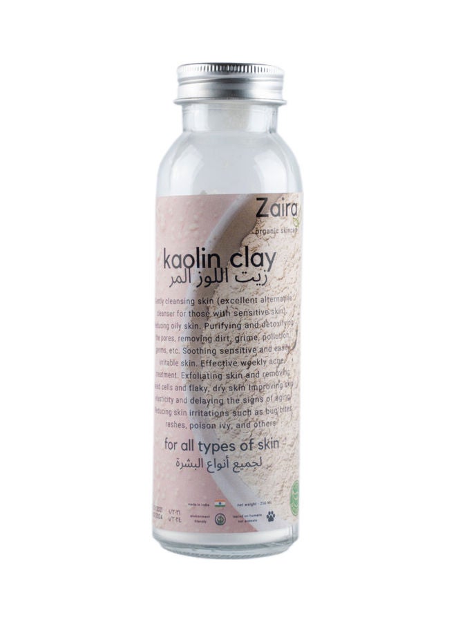 Zaira Organic Natural  Kaolin Clay Powder Face Mask White 250ml - Image 1