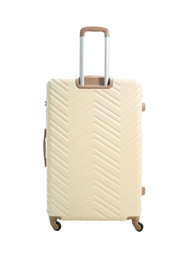 STAR LINE Essential 4 Piece Luggage Trolley Set With Cosmetic Bag Beige - Image 2