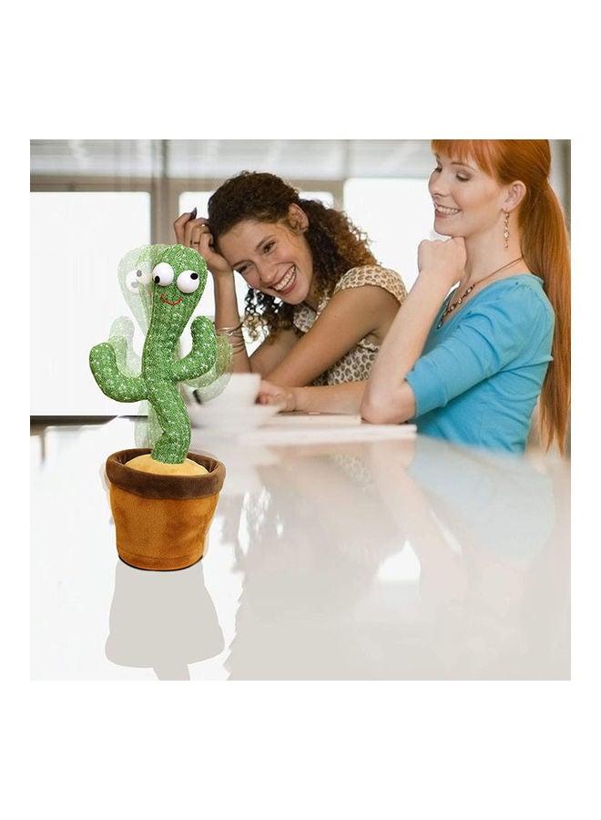 روك بو صبار راقص متلوّن يكرر ما تقوله ويغني لعبة إلكترونية محشوة للزينة للأطفال ألعاب تعليمية مبكرة مضحكة جداً غناء + تكرار + رقص + تسجيل + LED - Image 4