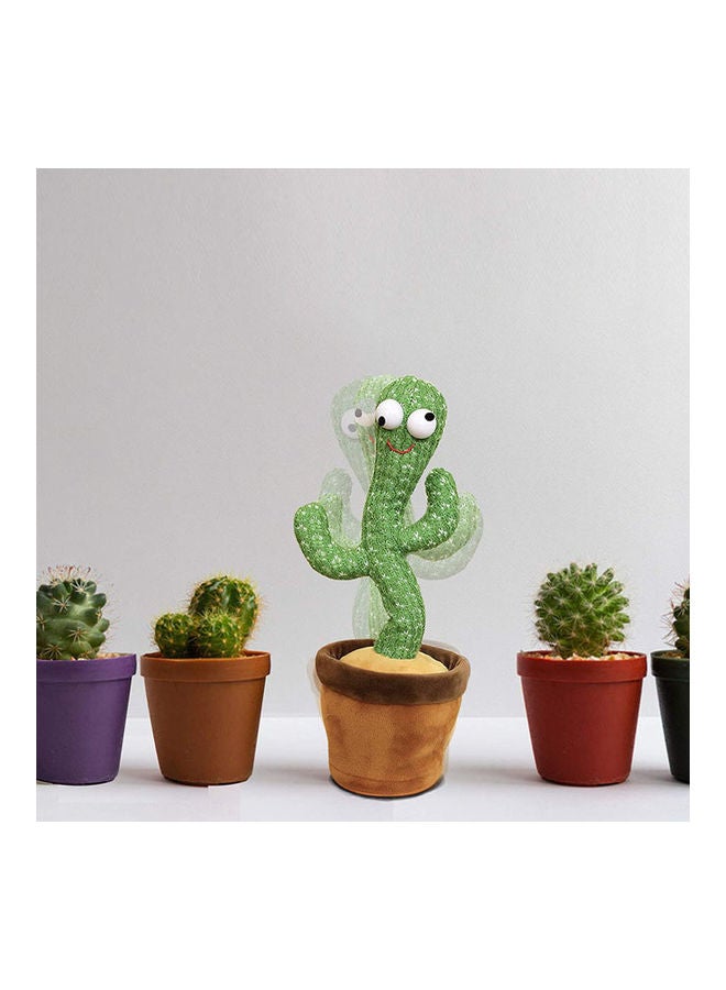 روك بو صبار راقص متلوّن يكرر ما تقوله ويغني لعبة إلكترونية محشوة للزينة للأطفال ألعاب تعليمية مبكرة مضحكة جداً غناء + تكرار + رقص + تسجيل + LED - Image 3