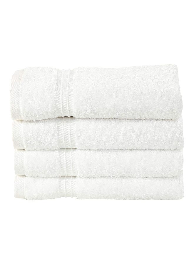 Bliss Casa 4-Piece Hand Towels, 100% Combed Cotton 550 GSM Superior Quality, Quick Dry Highly Absorbent Thick Soft Hotel Towles for Bath And Spa Bathroom Hand Towel Set White 40x70cm White 40x70cm 