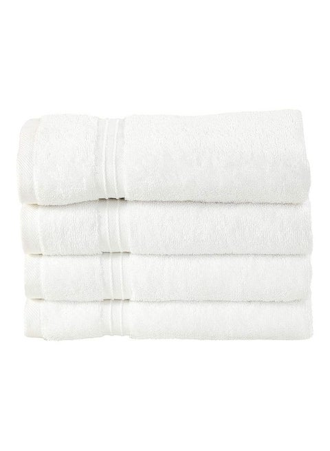 Bliss Casa 4-Piece Hand Towels, 100% Combed Cotton 550 GSM Superior Quality, Quick Dry Highly Absorbent Thick Soft Hotel Towles for Bath And Spa Bathroom Hand Towel Set White 40x70cm White 40x70cm
