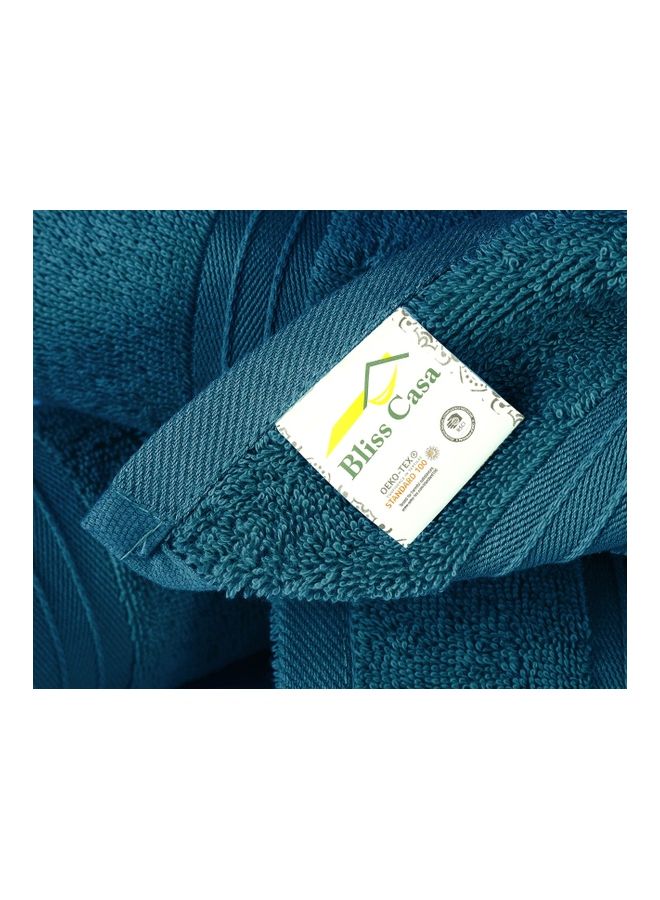 Bliss Casa - Bliss Casa 4-Piece Hand Towels, 100% Combed Cotton 550 GSM Superior Quality, Quick Dry Highly Absorbent Thick Soft Hotel Towles for Bath And Spa Bathroom Hand Towel Set Navy 40x70cm Blue 40x70cm - Image 1