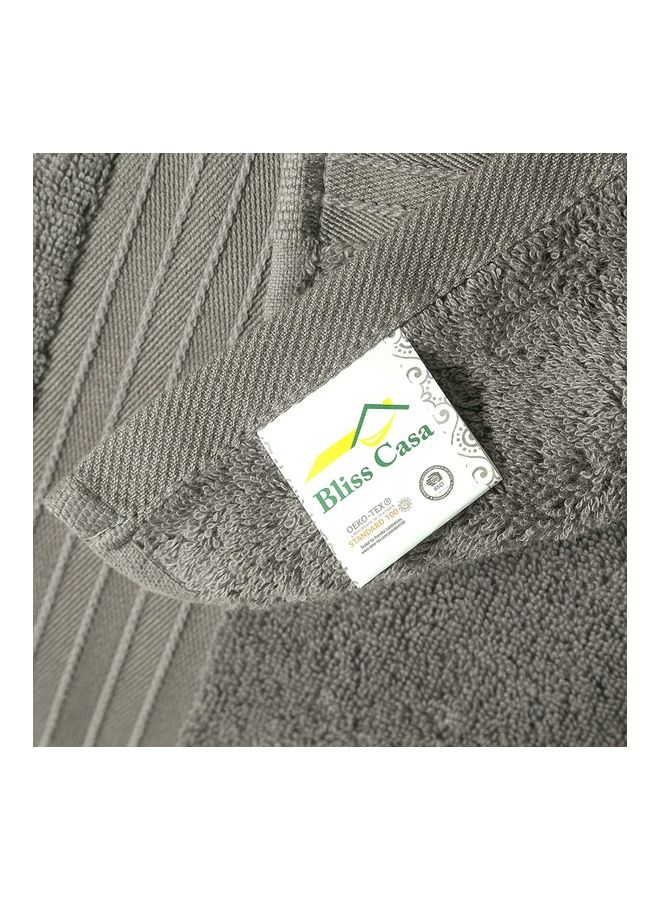 Bliss Casa 2-Piece Bath Sheets, 100% Combed Cotton 550 GSM Superior Quality Towels, Quick Dry Highly Absorbent, Thick, Soft and Hotel Bathroom Towels for Bath and Spa 90x180 cm Grey 80x190cm - v1628592594/N49966174A_6