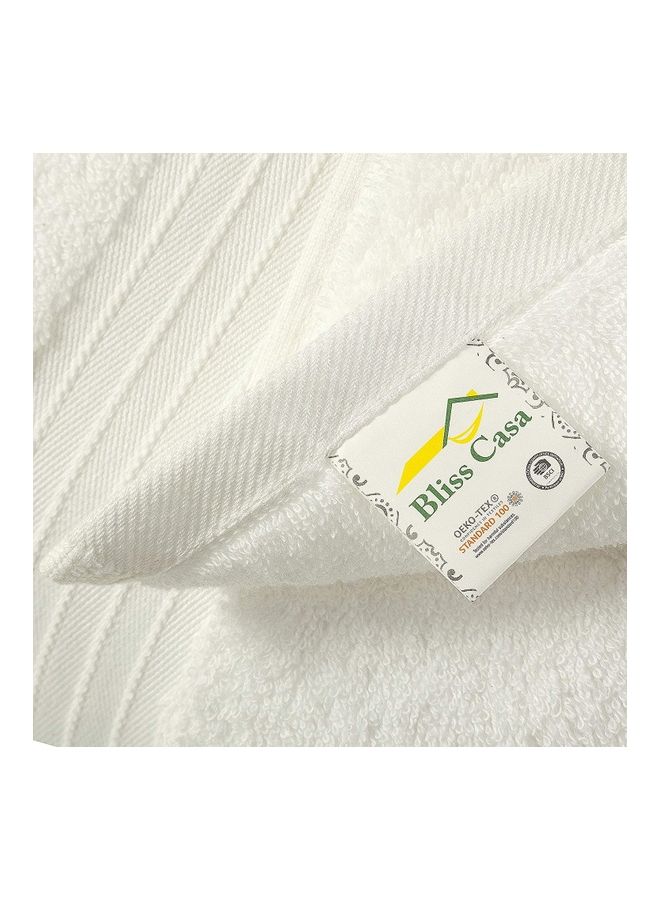 Bliss Casa 2-Piece Bath Sheets, 100% Combed Cotton 550 GSM Superior Quality Towels, Quick Dry Highly Absorbent, Thick, Soft and Hotel Bathroom Towels for Bath and Spa 90x180 cm White 80x190cm