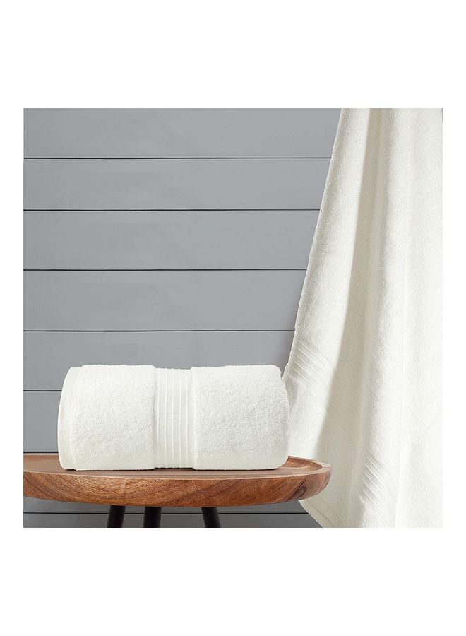 Bliss Casa 2-Piece Bath Sheets, 100% Combed Cotton 550 GSM Superior Quality Towels, Quick Dry Highly Absorbent, Thick, Soft and Hotel Bathroom Towels for Bath and Spa 90x180 cm White 80x190cm