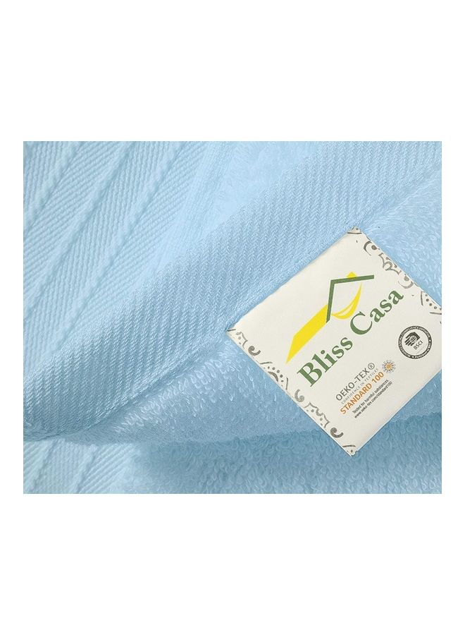 Bliss Casa 2-Piece Bath Sheets, 100% Combed Cotton 550 GSM Superior Quality Towels, Quick Dry Highly Absorbent, Thick, Soft and Hotel Bathroom Towels for Bath and Spa 90x180 cm Light Blue 80x190cm - v1628592595/N49966177A_6