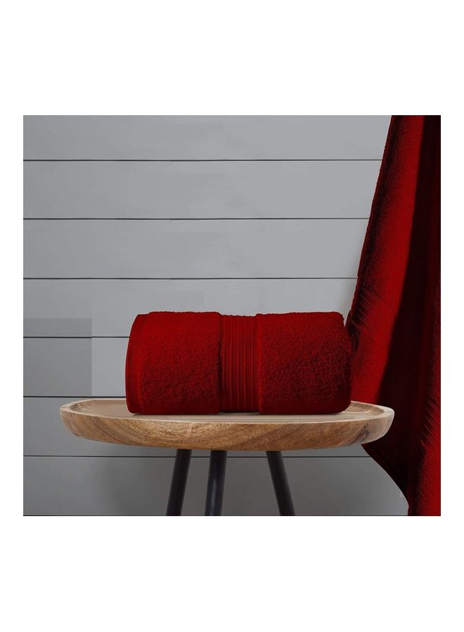 Bliss Casa Bliss Casa 2-Piece Bath Sheets, 100% Combed Cotton 550 GSM Superior Quality Towels, Quick Dry Highly Absorbent, Thick, Soft and Hotel Bathroom Towels for Bath and Spa 35x70 inch Burgundy 35x70cm  - Image 5