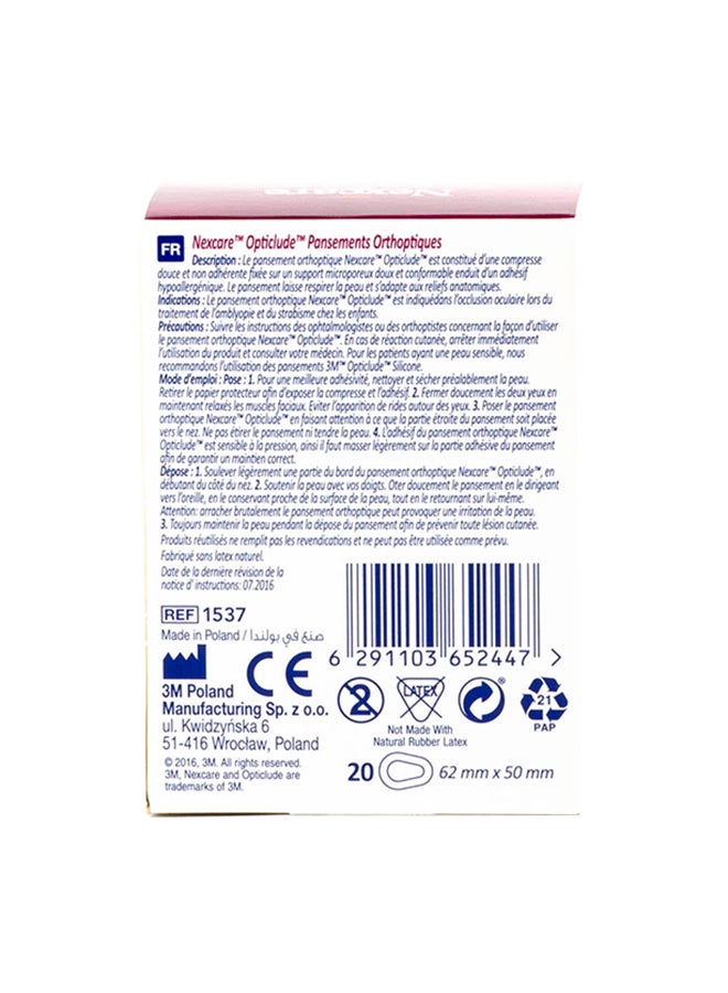 Nexcare Pack Of 20 Opticlude Eye Patch  - Image 3