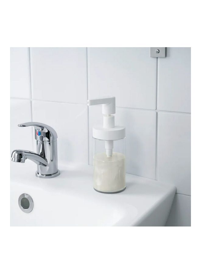 موزع صابون مضاد للتسرب أبيض/ شفاف 500ملليلتر  - Image 2