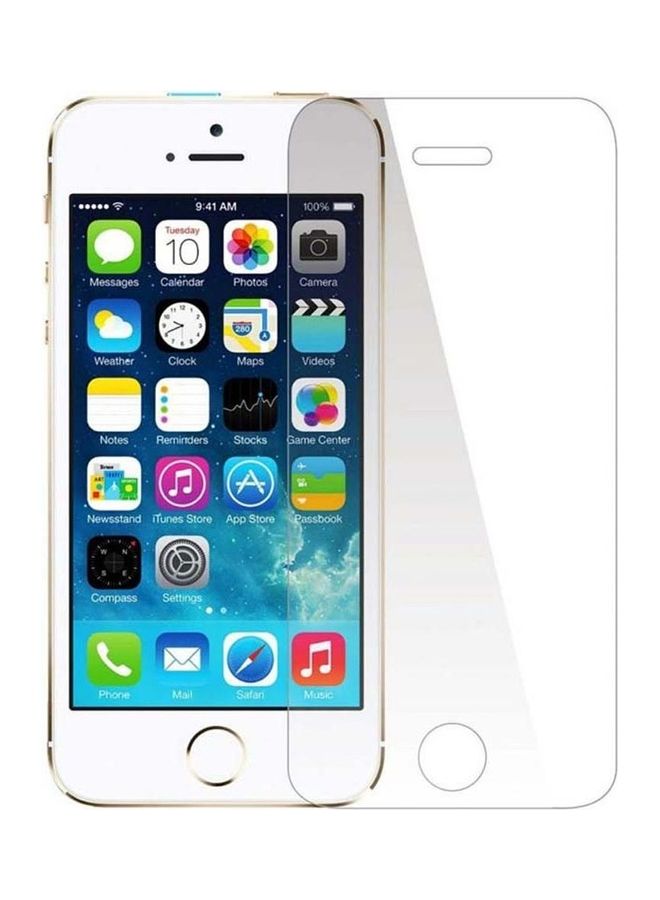 شيزي لاصقة حماية الشاشة من الزجاج المقوى لهواتف آبل آيفون 5S/5C/5 شفاف - Image 1