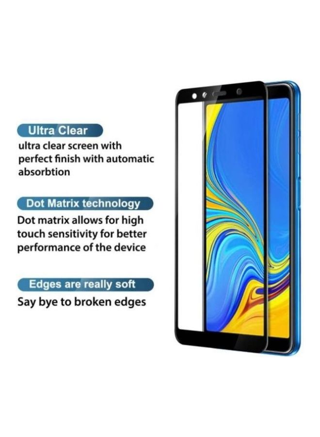 shAyzee 5D Tempered Glass Screen Protector For Samsung Galaxy A9 2019 Clear/Black - Image 2