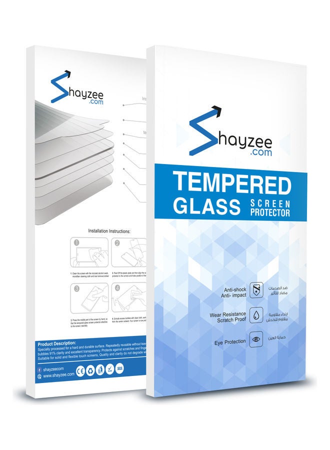 shAyzee 5D Tempered Glass Screen Protector For Samsung Galaxy A9 2019 Clear/Black - Image 4